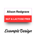 Allergy & Dietary Labels - Large 40mm x 20mm