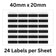 Care Home Name Labels - Large 40mm x 20mm 24 Per Sheet